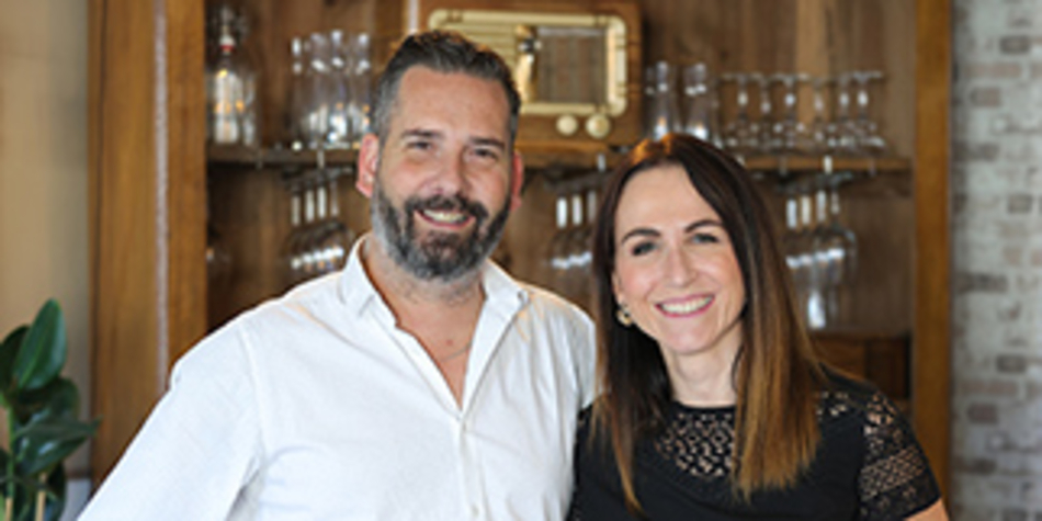 Jonathan et Anabel du restaurant Le Tilleul à Vestric-et-Candiac (® SAAM- fabrice CHORT)
